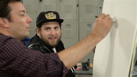 Jonah Hill And Jimmy Fallon Draw Jonah S Father Nude Actor Says He Mistook Drake For His