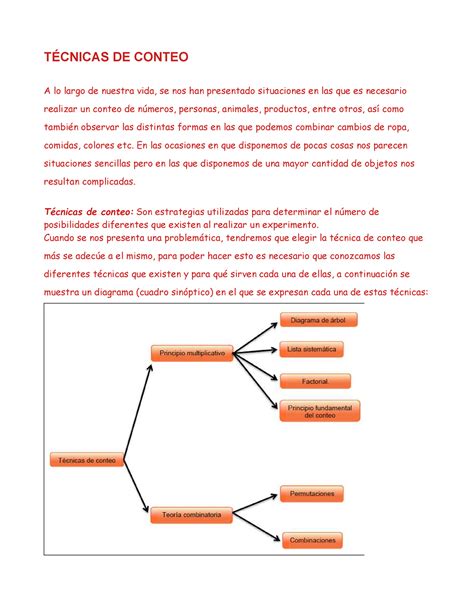 Tecnicasdeconteo proba TÉCNICAS DE CONTEO A lo largo de nuestra