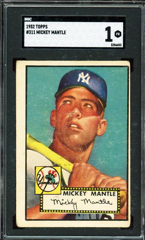 mickey mantle rookie card value 11