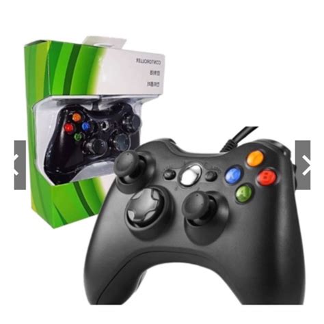 Controle Xbox 360 Fio Para Video Game E PC Fat E Pc Joystick Jogo