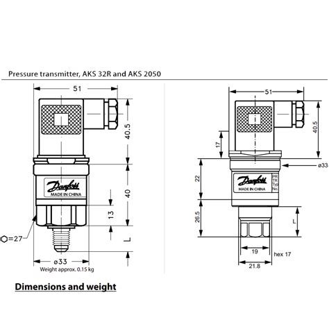 Hunter Liberty Corp Danfoss Pressure Transmitter Aks