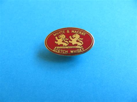 Scotch Whisky Whiskey Pin Badge Whyte And Mackay Vgc Enamel A Ebay