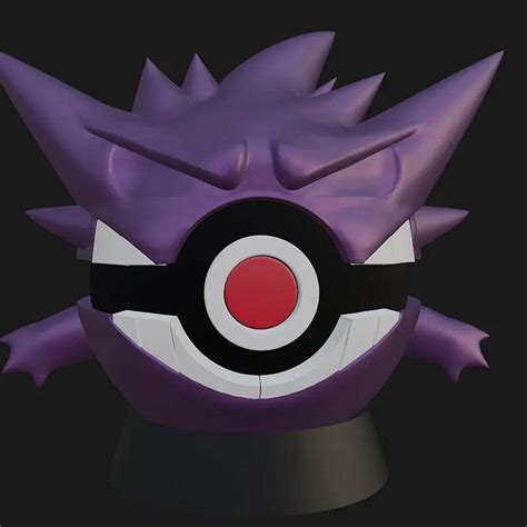 Gengar Style Pokeball STL File