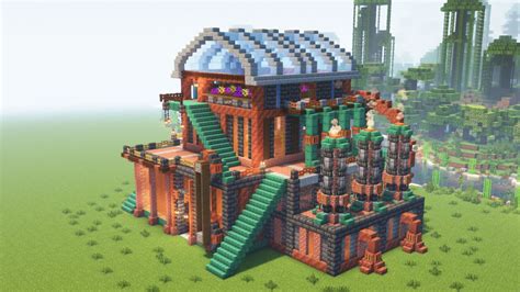 How To Build Steampunk Factory House Minecraft Tutorial YouTube