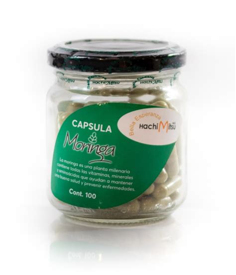 Cápsulas de Moringa 60 cap Miel de Abeja Hachi Mitsu