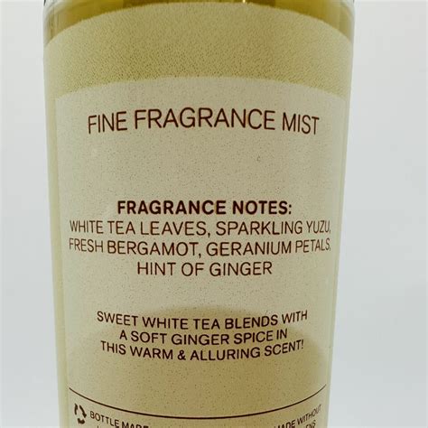 New Bath Body Works White Tea Ginger Fine Fragrance Mist Body