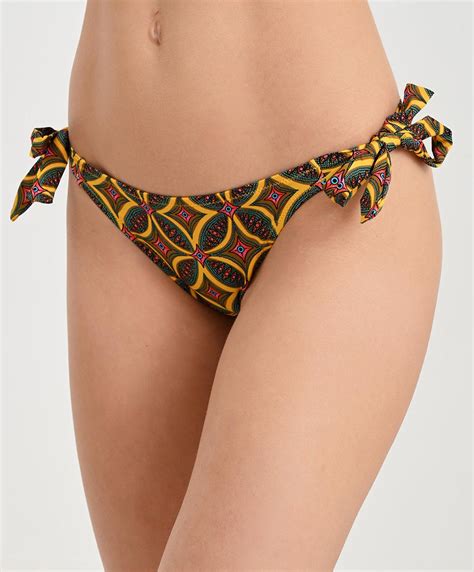 Maillot de bain slip à nouettes bikini Antigel Bain La Muse Africa