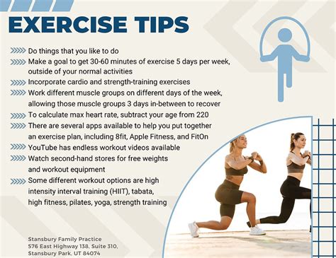 Exercise Tips | Stansbury FP