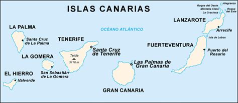 Conozcas A Can Rias Y Asturias Mapas De Las Islas Canarias