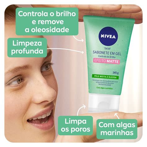 Nivea Sabonete Facial Em Gel Controle Do Brilho Ml Ml