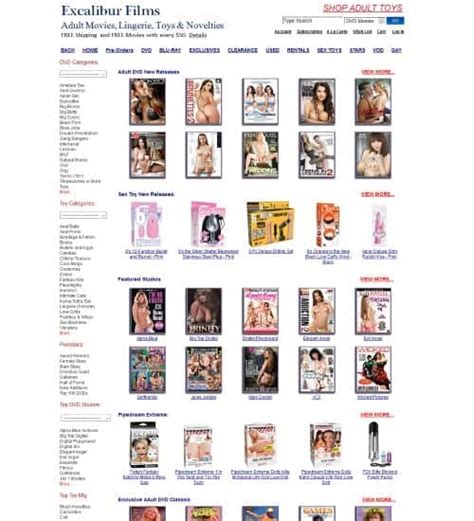ExcaliburFilms Adult DVD Site The Porn Map