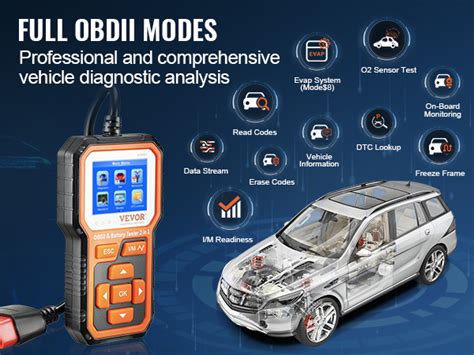 Vevor Obd Scanner Battery Tester V V Upgrade In Obd Scanner