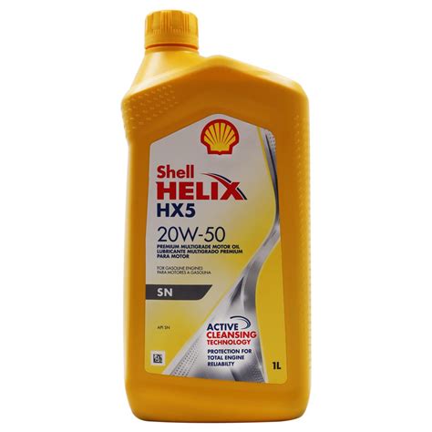 SHELL HELIX HX5 20W 50 Disbattery Lubricantes