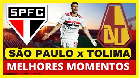 S O Paulo X Tolima Melhores Momentos Completos Sulamericana Youtube