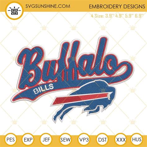 Buffalo Bills Embroidery Designs