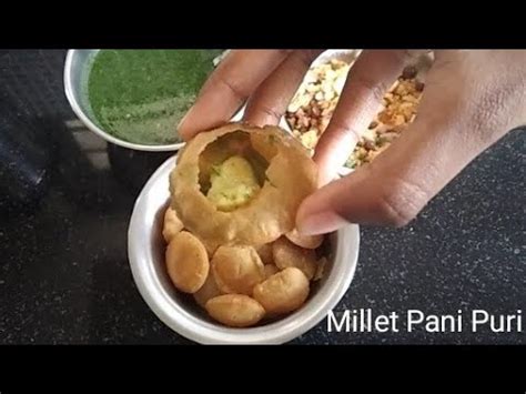 Healthy and Tasty Millet Pani Puri Little Millet Pani Puri పన