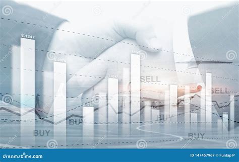 Gr Fico En Filas De Monedas Diagrama De Carta Financiero Del Gr Fico De