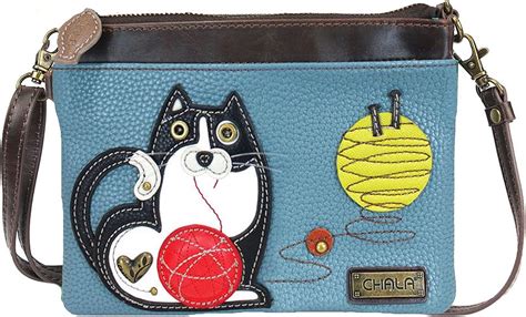 Chala Fat Cat Mini Crossbody Handbag Convertible Strap Cat Lovers