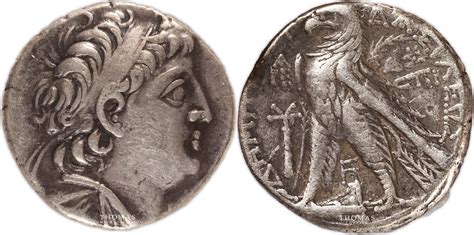 Grecque Tetradrachme 130 125 Avant Jc Demetrius Ii Nicator