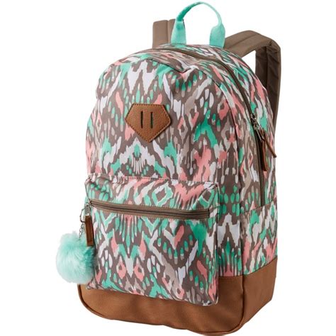 Madison Dakota 17 5 Assorted Patterns Vinyl Trim Printed Backpack