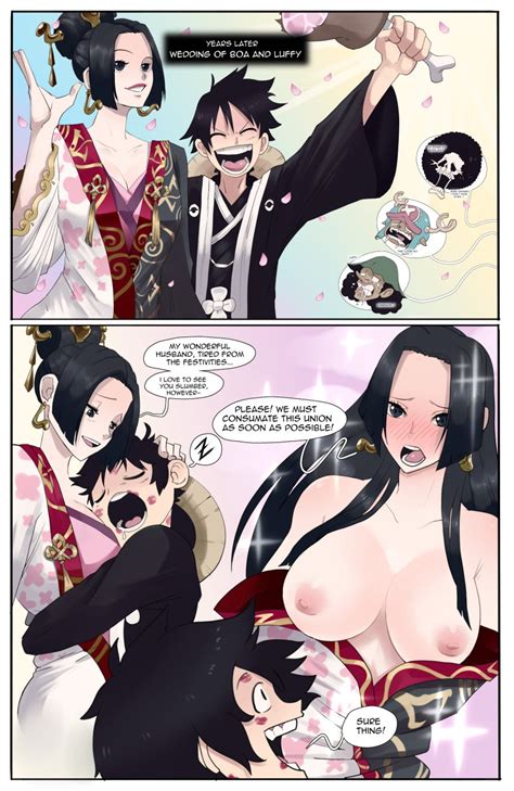 Rule 34 1boy 1girls 4boys Big Breasts Black Eyes Black Hair Blush Boa Hancock Comic Comic