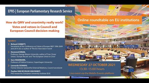 Eprs Online Roundtable How Do Qmv And Unanimity Really Work Votes And