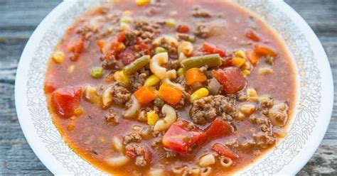 Hamburger Tomato Macaroni Soup Recipes Yummly