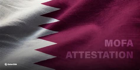 MOFA Attestation in Qatar - QatarsTalk