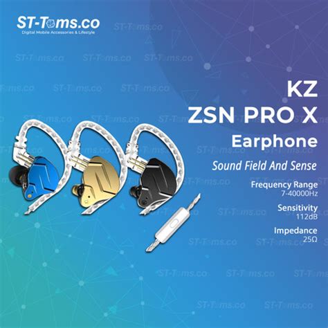 Jual Knowledge Zenith Kz Zsn Pro X Earphone With Mic Gold Jakarta