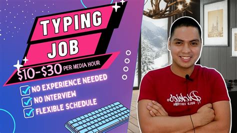 Typing Job From Home Audio Transcription Earn Per Audio