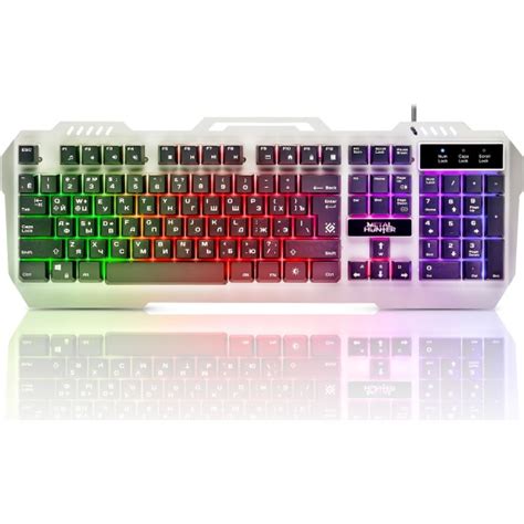 Клавиатура Defender Metal Hunter GK-140L USB, RGB, White (45140 ...