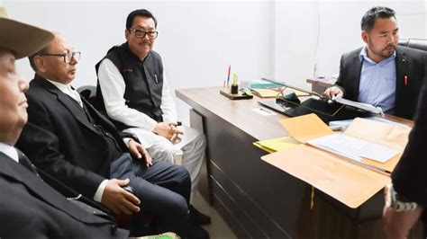 Arunachal Deputy Cm Chowna Mein Files Nomination From Chowkham St