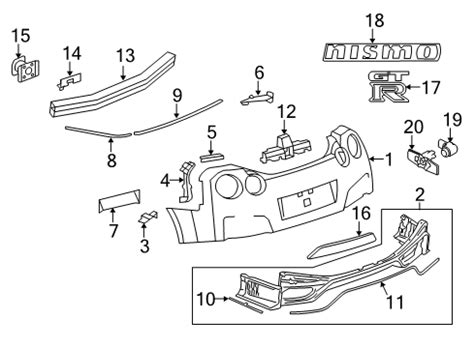 Rear Bumper 2020 Nissan GT R