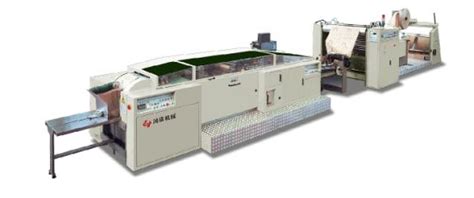 China Ce Paper Bag Making Machine With Handle In Line China Paper Bag