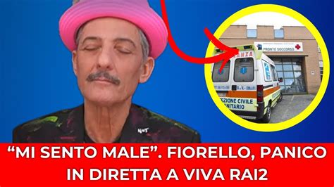 PANICO A VIVA RAI2 MALORE PER FIORELLO DURANTE LA DIRETTA YouTube