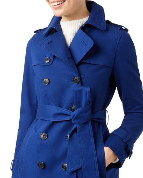 Womens Cobalt Blue Trench Coat Tradingbasis