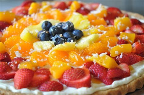 Easy Fruit Pizza Recipe Sugar Cookie Crust BEST Tropical Fruit Pizza