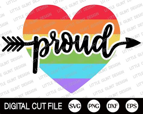 Gay Pride Svg Proud Svg Pride Png Rainbow Svg Lgbtq Svg Lesbian Svg Lgbt Day Clip Art