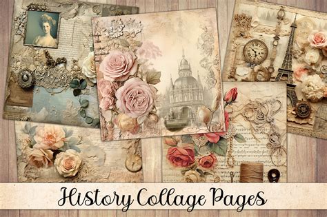 History and Lace Background Papers Graphic by NiftyCraftyHouse · Creative Fabrica