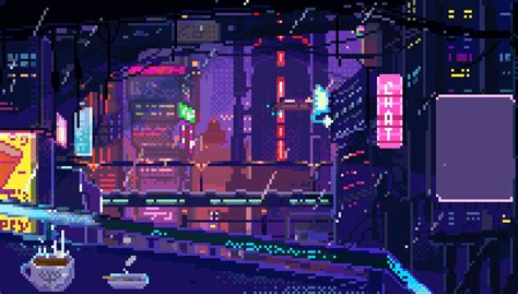 Pixel Art Cyberpunk City  By Dandraeliss On Deviantart