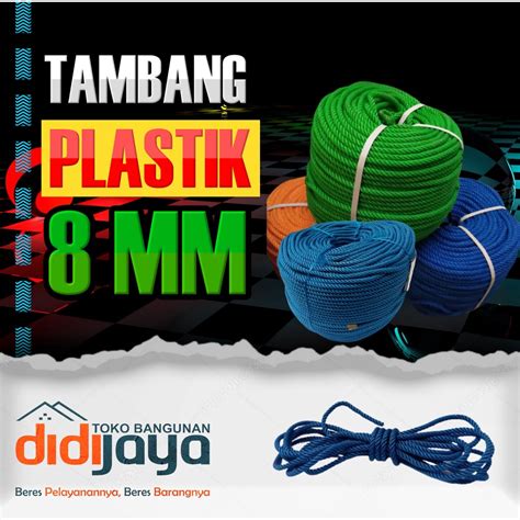 Jual Tali Tambang Plastik Mm Per Meter Shopee Indonesia