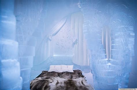 Swedens Icehotel Is Real But It Looks Like A Disney Fantasy Huffpost