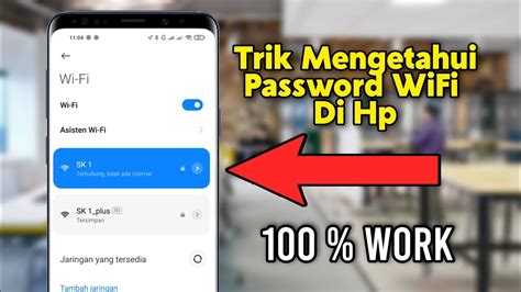 Cara Menampilkan Kata Sandi Wifi Yang Terhubung Di Hp YouTube