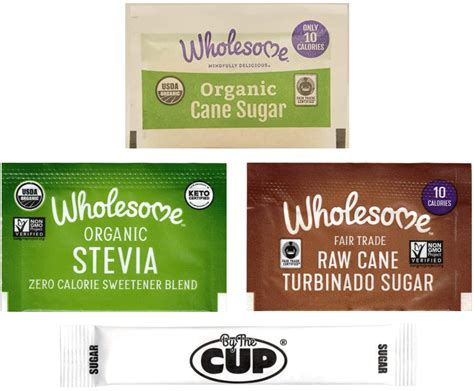 Buy Wholesome Sugar Packet Variety Organic Cane Natural Raw