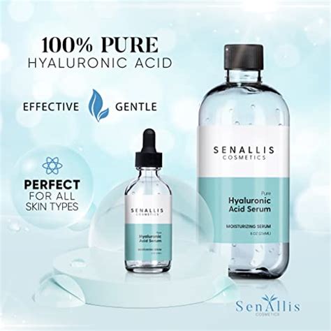 Hyaluronic Acid Serum 8 Fl Oz And 2 Fl Oz Made From Pure Hyaluronic Acid Anti Aging Wrinkle