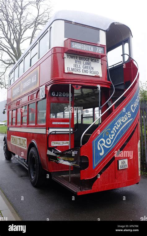 Double Decker Bus Back High Resolution Stock Photography And Images Alamy