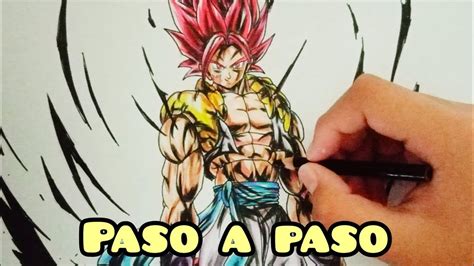 Como dibujar a gogeta ssj dios al estilo legends muy fácil YouTube