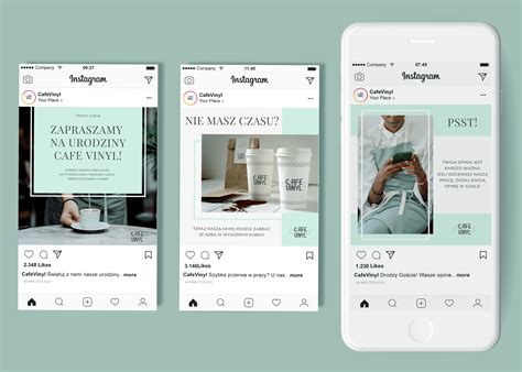 CAFE VINYL | SOCIAL MEDIA TEMPLATE on Behance