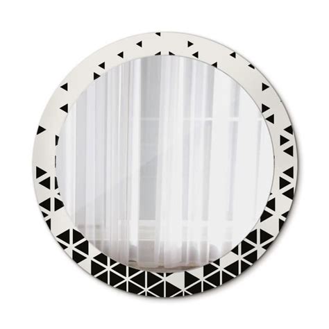 Tulup Ø 80 cm Salle De Bains Miroir Circulaire De Mur Géométrique