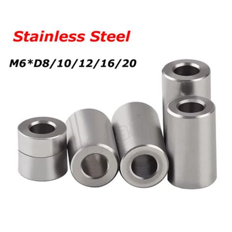 M6 Stainless Steel Spacers Standoff Round Unthreaded Bushing Sleeve